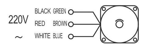 (4IK25A-S3 4GN3K-180K) 80mm Gear Motor Electric Motors 25W