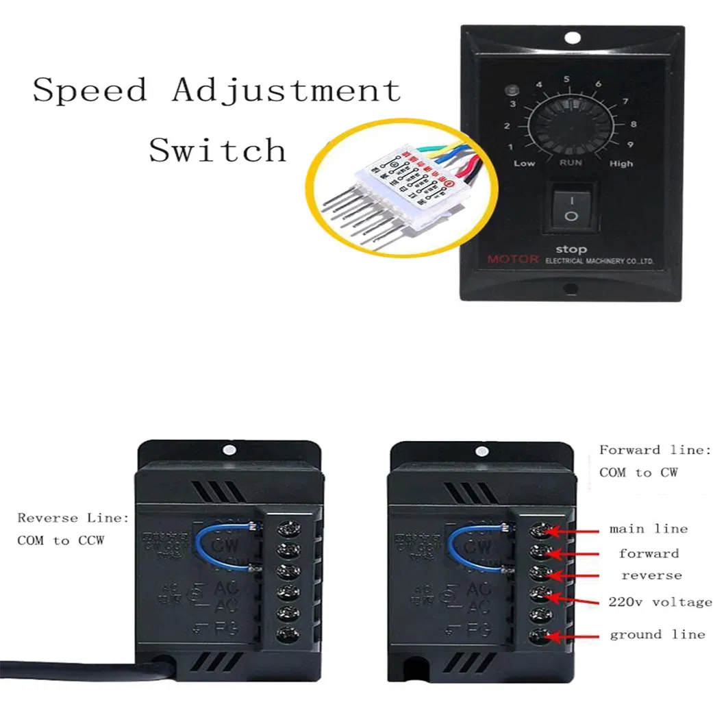 (6IK250GN-SS3FMT 6GN3K-180K) 104mm Gear Motor Electric Motors 250W