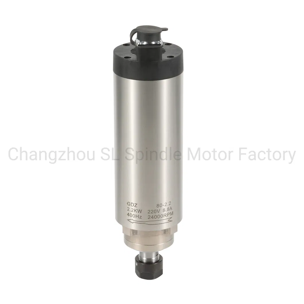 1.5kw 220V 400Hz Roundness Water Cooling Spindle Motor