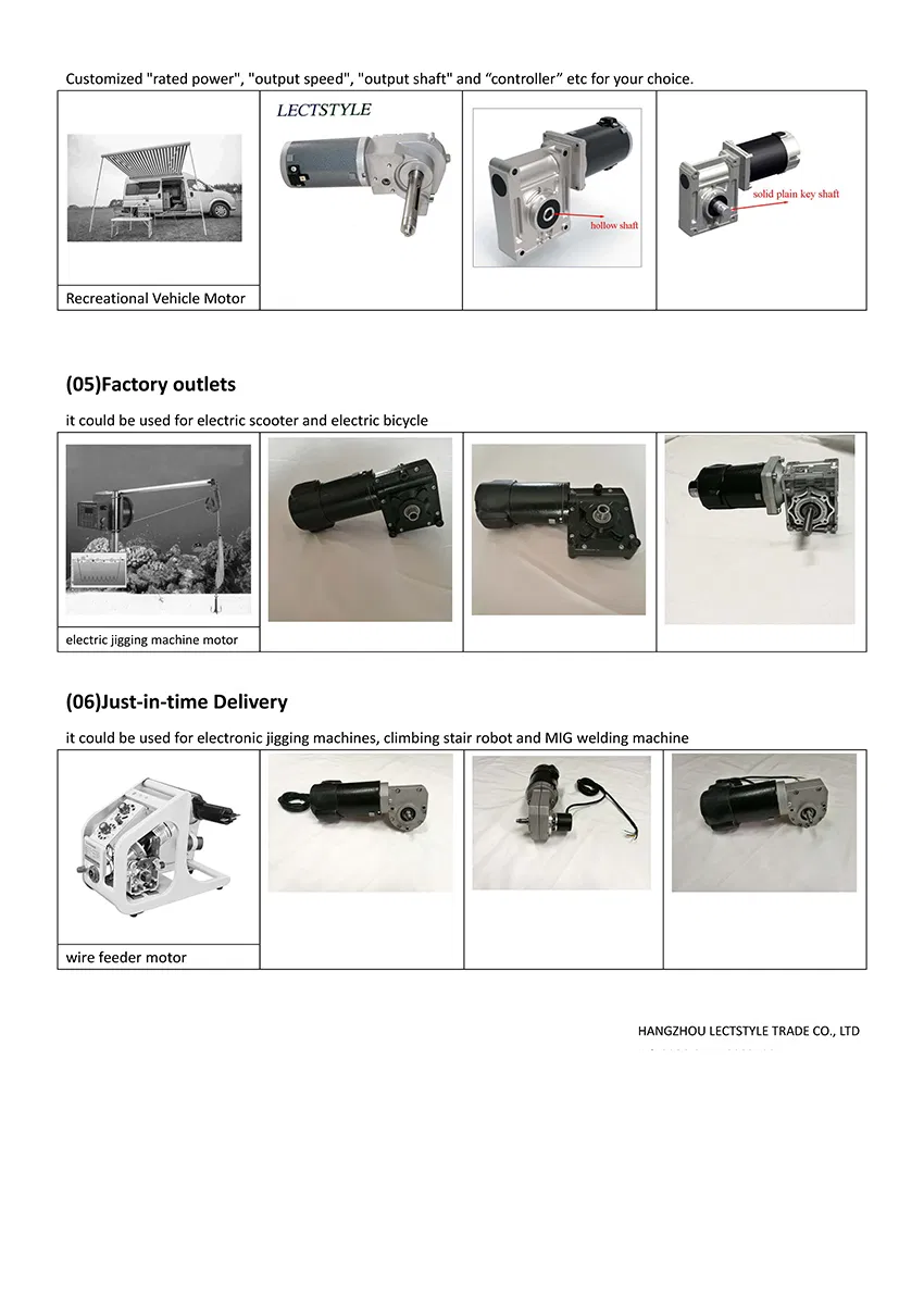 12V 240W DC Worm Gear Reducer Motor on Electronic Fishing Reels Jigging Machines