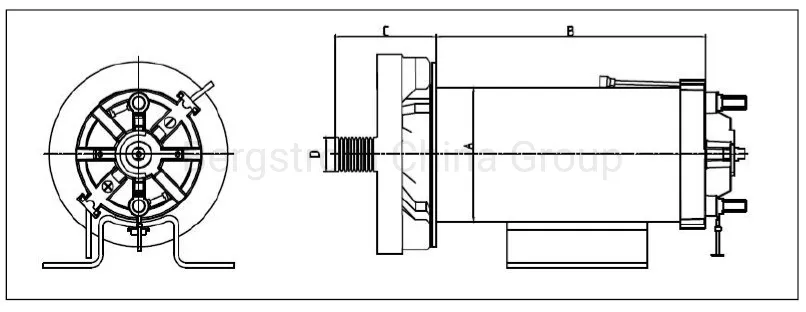 12V, 24V, 48V Treadmill motor electric dc motor for treadmill BZY89A -0301