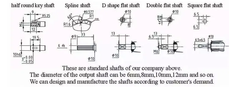 12V Gear Box DC Motor Left Angle Rolling Shutters Gerage Door Motor