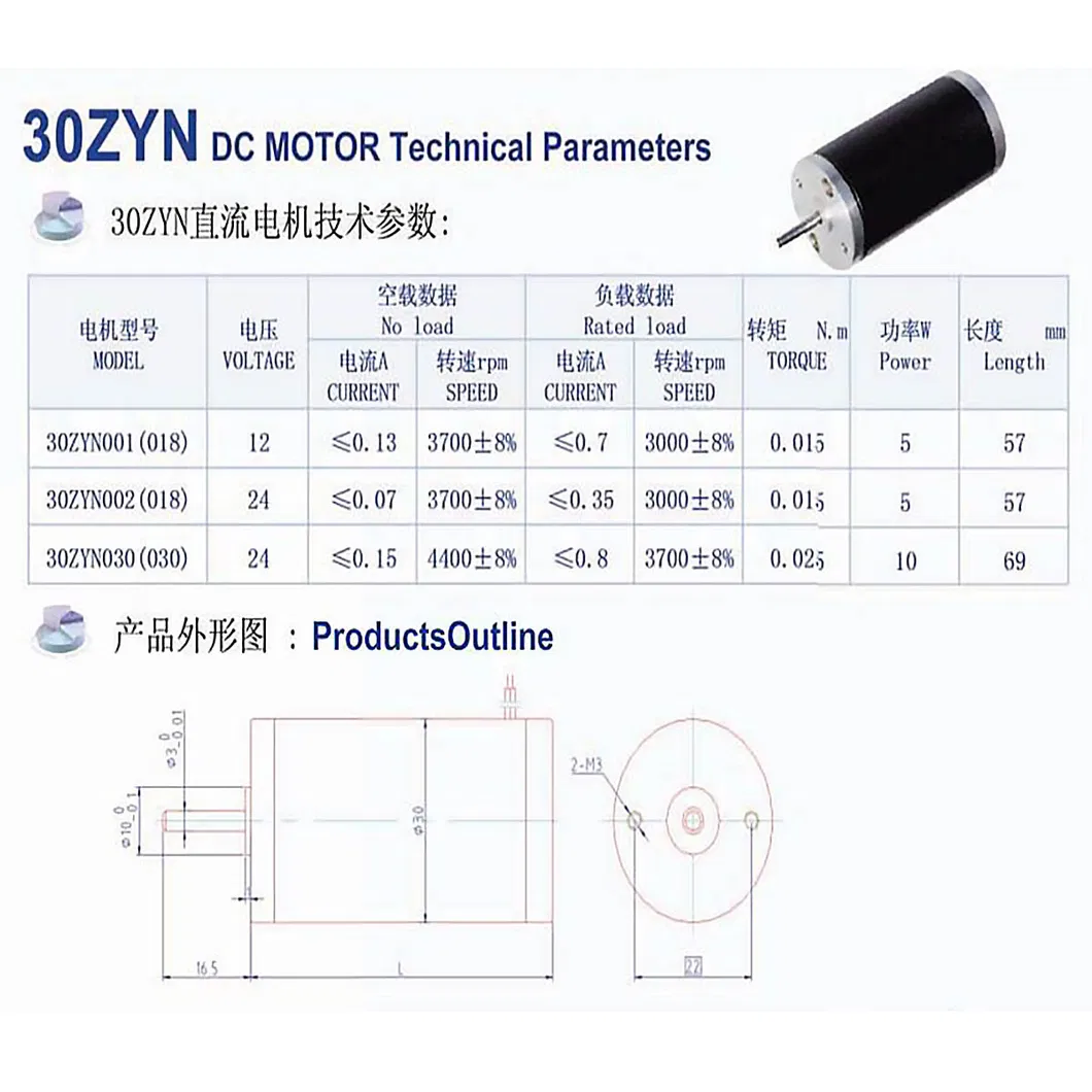 15V 6W Brushless DC Motor with CE, RoHS, ISO 9001 Certification