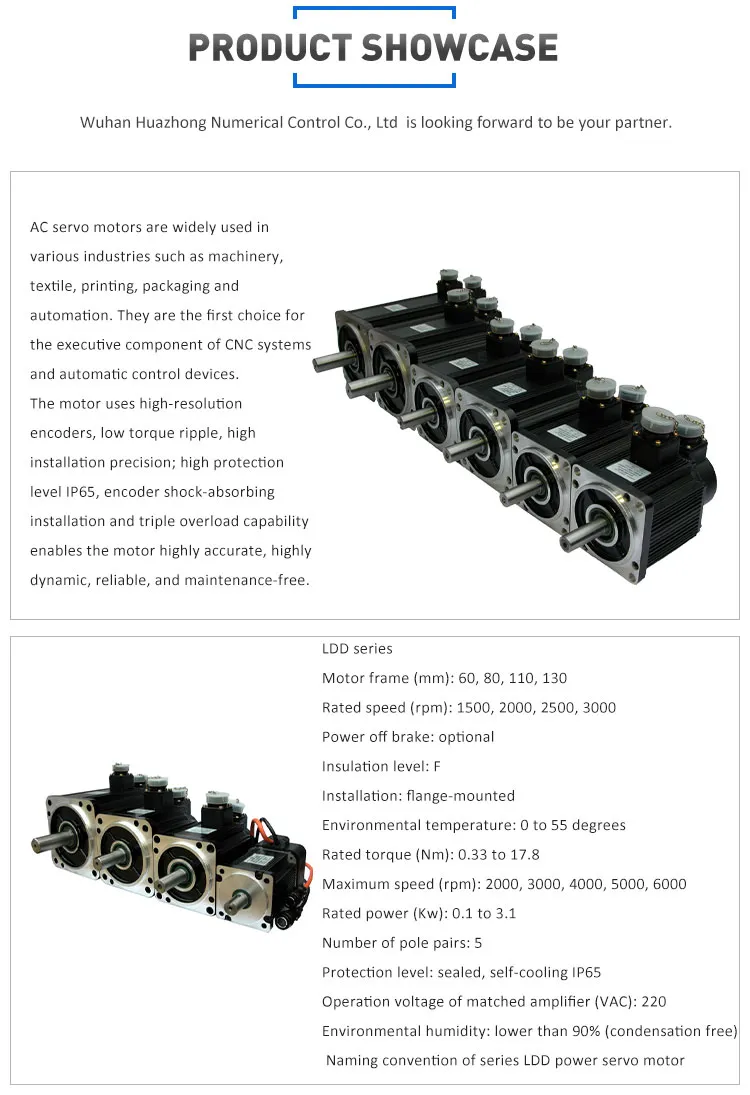 220V 1lw 6.41nm 3000rpm 130st-M0641530 High Speed CNC Motor with Good Quality