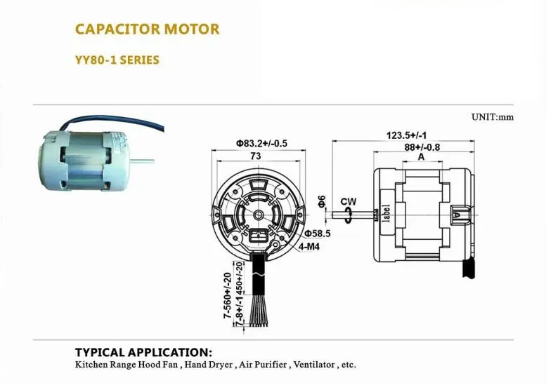 3000rpm 230V 60Hz Factory Price AC Electric Induciton Motor for Air Conditioner