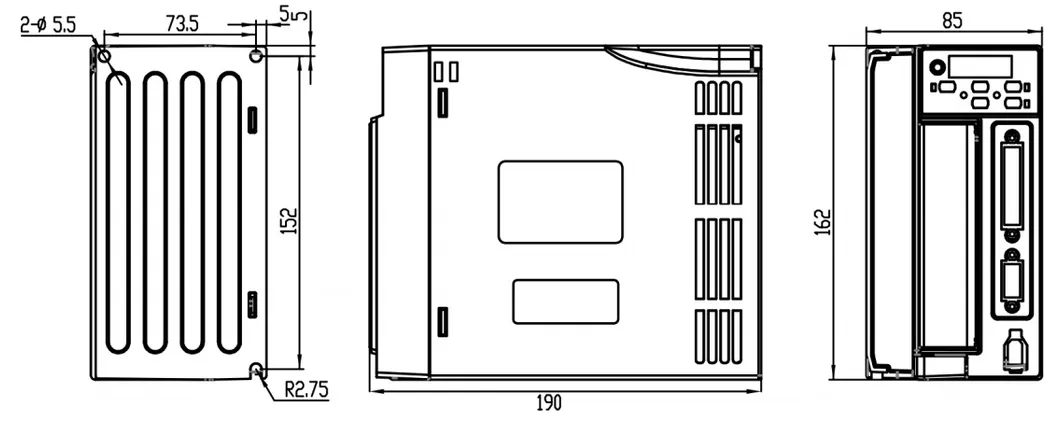 3phase 220V 1.5kw 6nm, AC Servo Motor, DC Motor, Gear Motor, Brake Motor with Driver for CNC Equipment