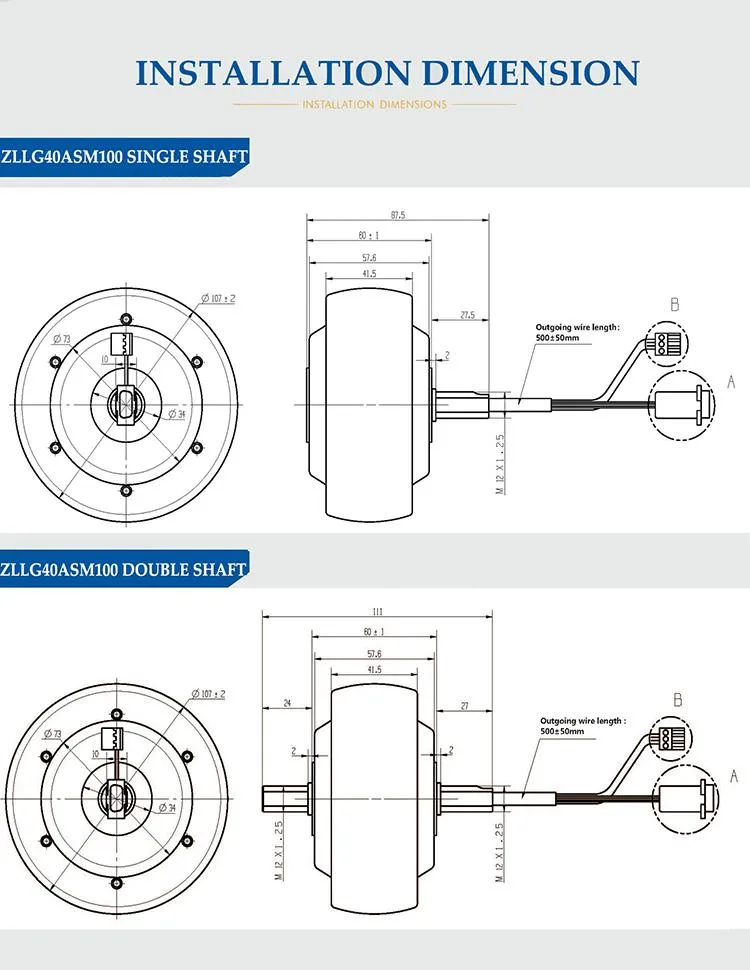 4.0inch 24V 100W 3n. M 280rpm Low Speed High Precision 50kg Load Brushless DC Hub Servo Motor with 1024-Wire Optical Encoder for Mobile Robot Agv