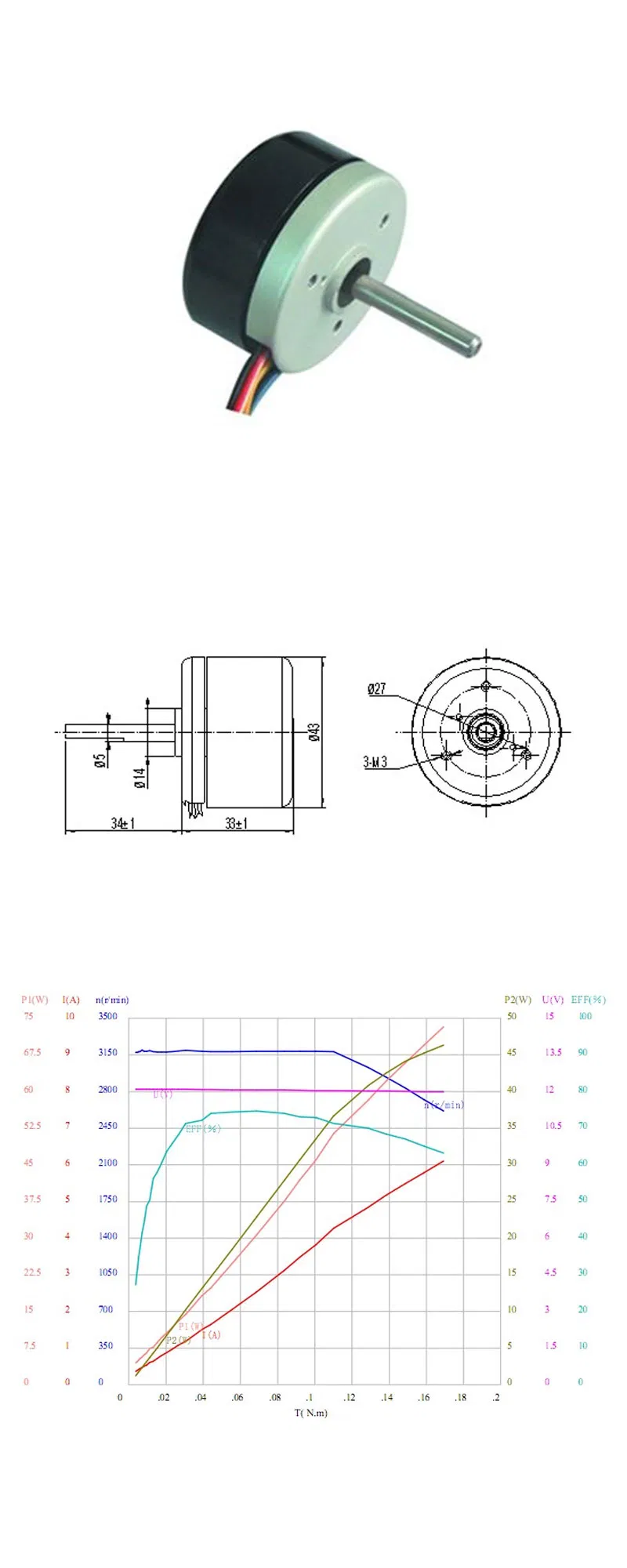5085 24V Electric Brushless Motor for Mini Vacuum Pump Motor