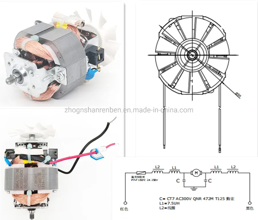 5420 Europe Hot Sell AC Motor Hair Dryer Mixer Blender Mini Juicer Grinder Chopper Motor