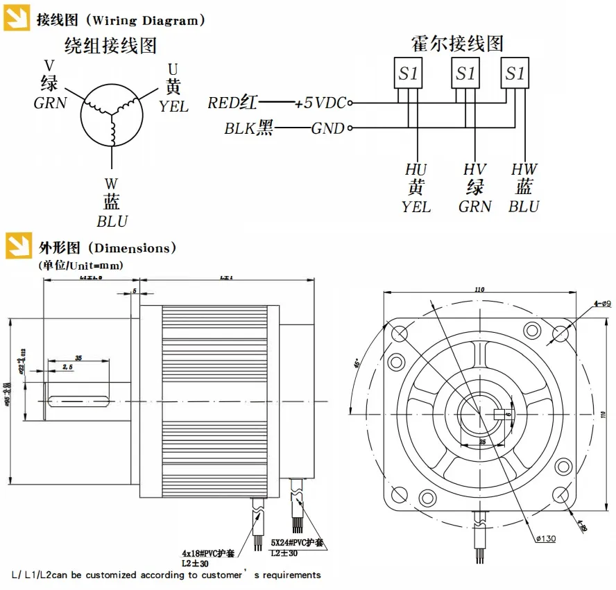 86HS Name 43 High Speed Electric Trolley Motor Kits 2 Phase Stepper Motor