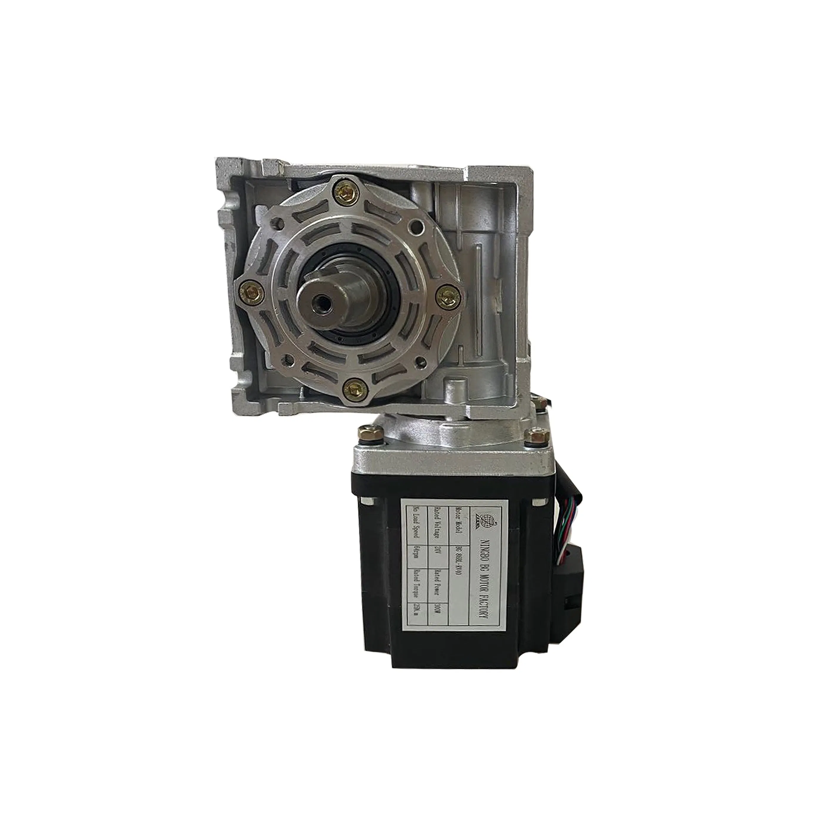 86mm 48V Gear Reducer BLDC Brushless DC Worm Gear Motor 46rpm Speed Electric Motor