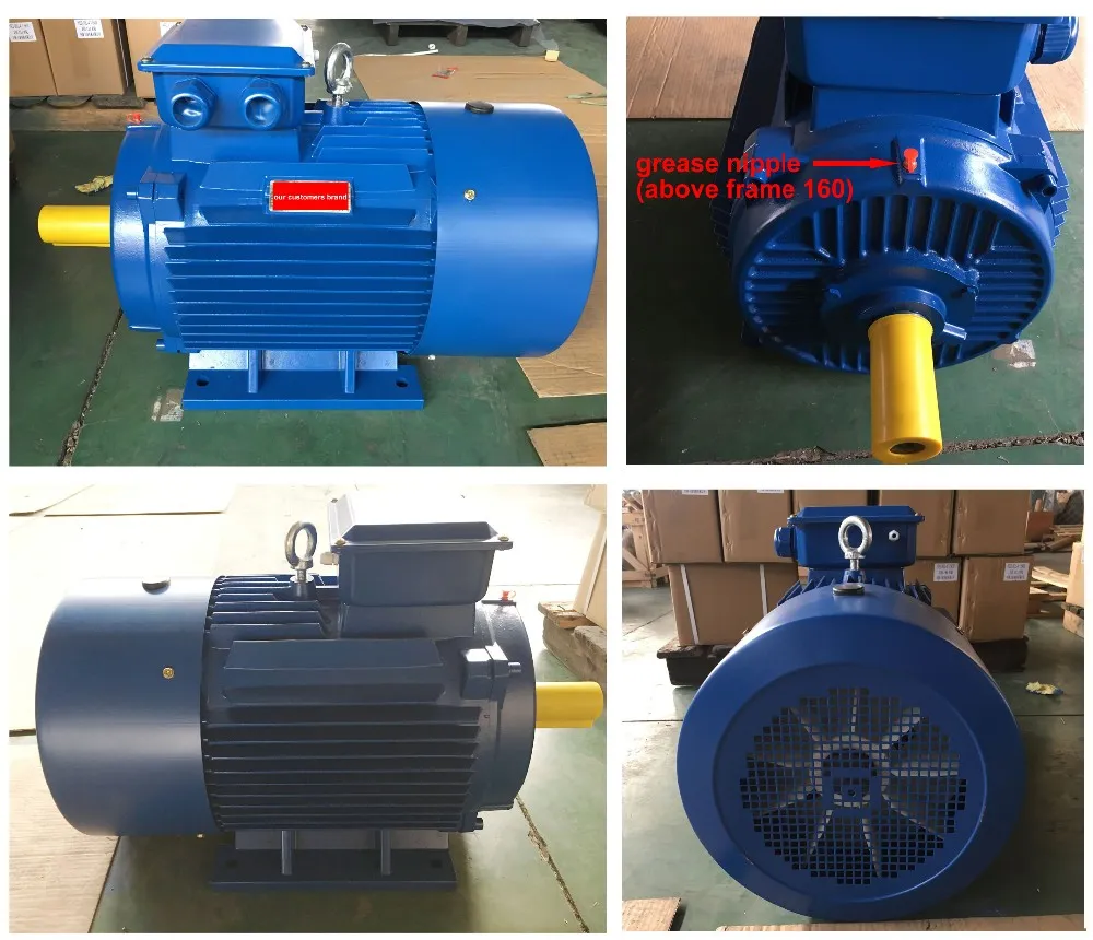 90kw Electric Motor 122HP 590rpm 10p Tefc 315mm