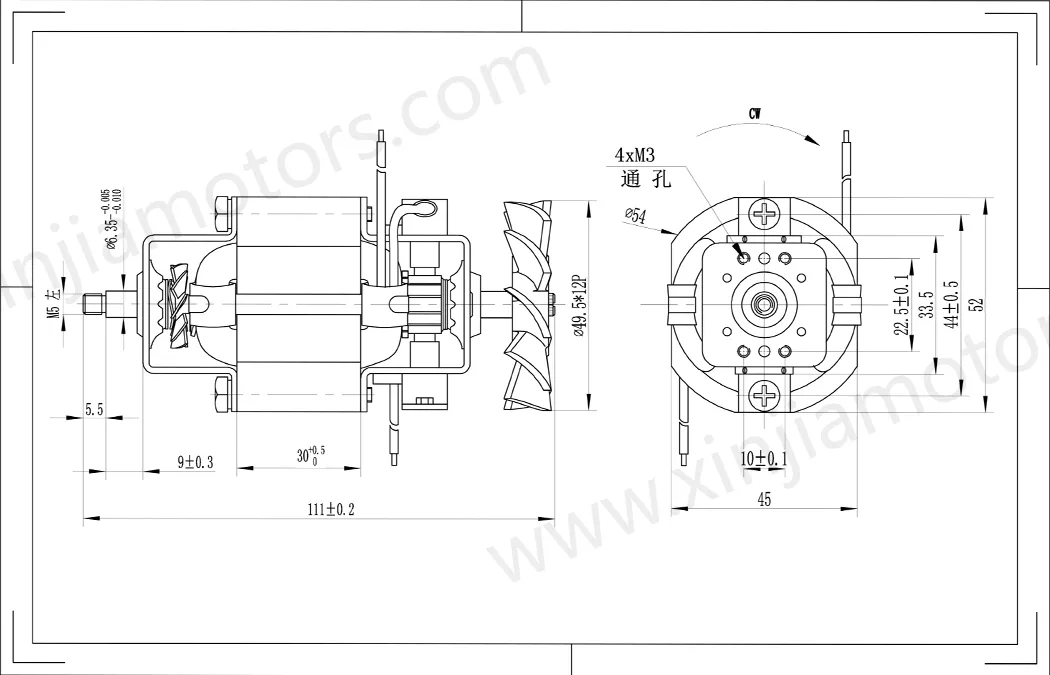 AC 220V Universal Motor 5430 for Juicer