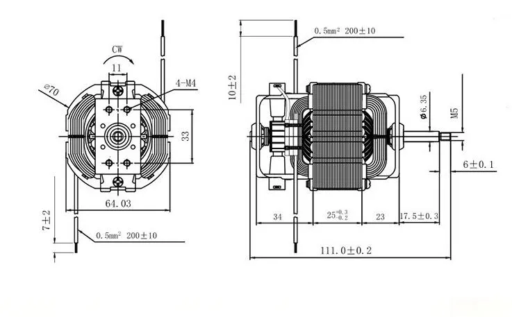 AC Electric 7020 Electrical Motor for Blender of All Kinds/Blender/Cooking Machine