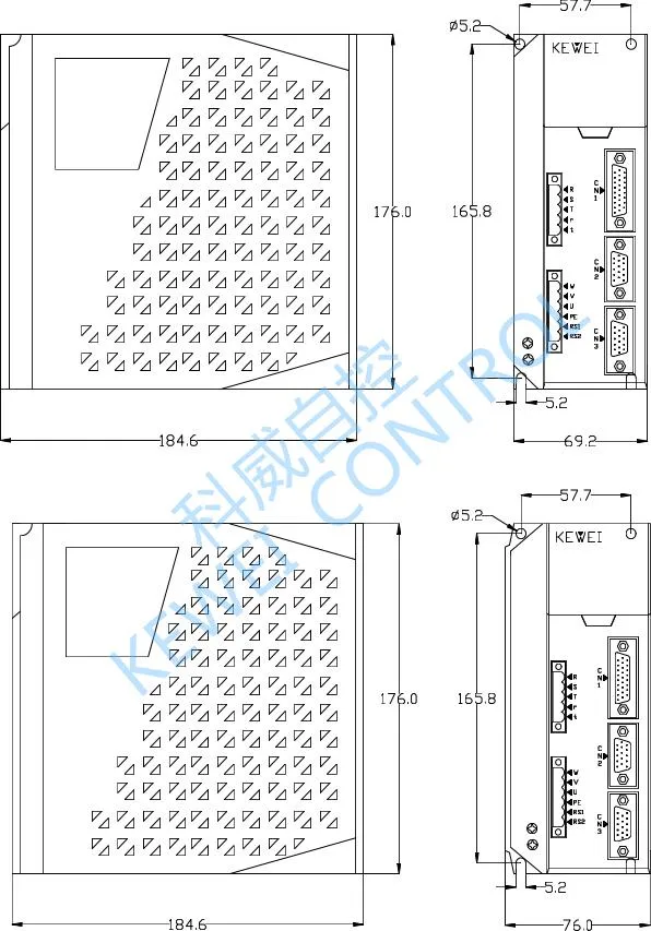 Adopt Industrial-Grade Intelligent Power Module Ipm, Strong Overload Capacity 750W Kewei Ks2 Universal Servo Drive