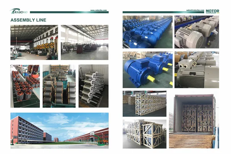 Aluminum Shell of Three-Phase Asynchronous Motor 11kw 15HP 2pole 4pole 6pole 8pole