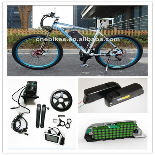 Bafang/8fun Electric Bike MID Crank Drive Motor Kit with Lithium Battery