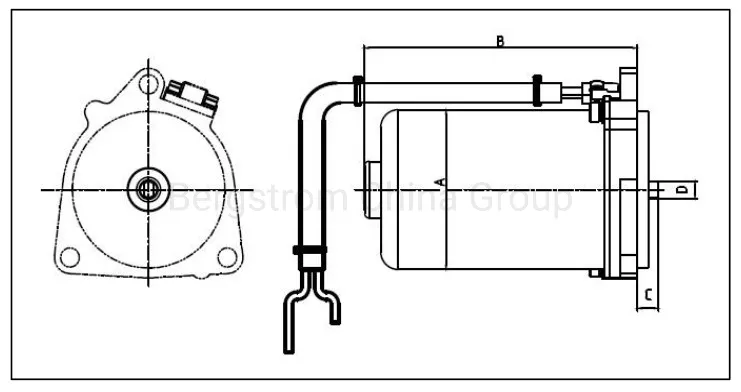 Boat marine yacht hydraulic pump motor electric dc motor oil pump 12V, 24V, 36V, 48V up to 1000W BZY17 -0401