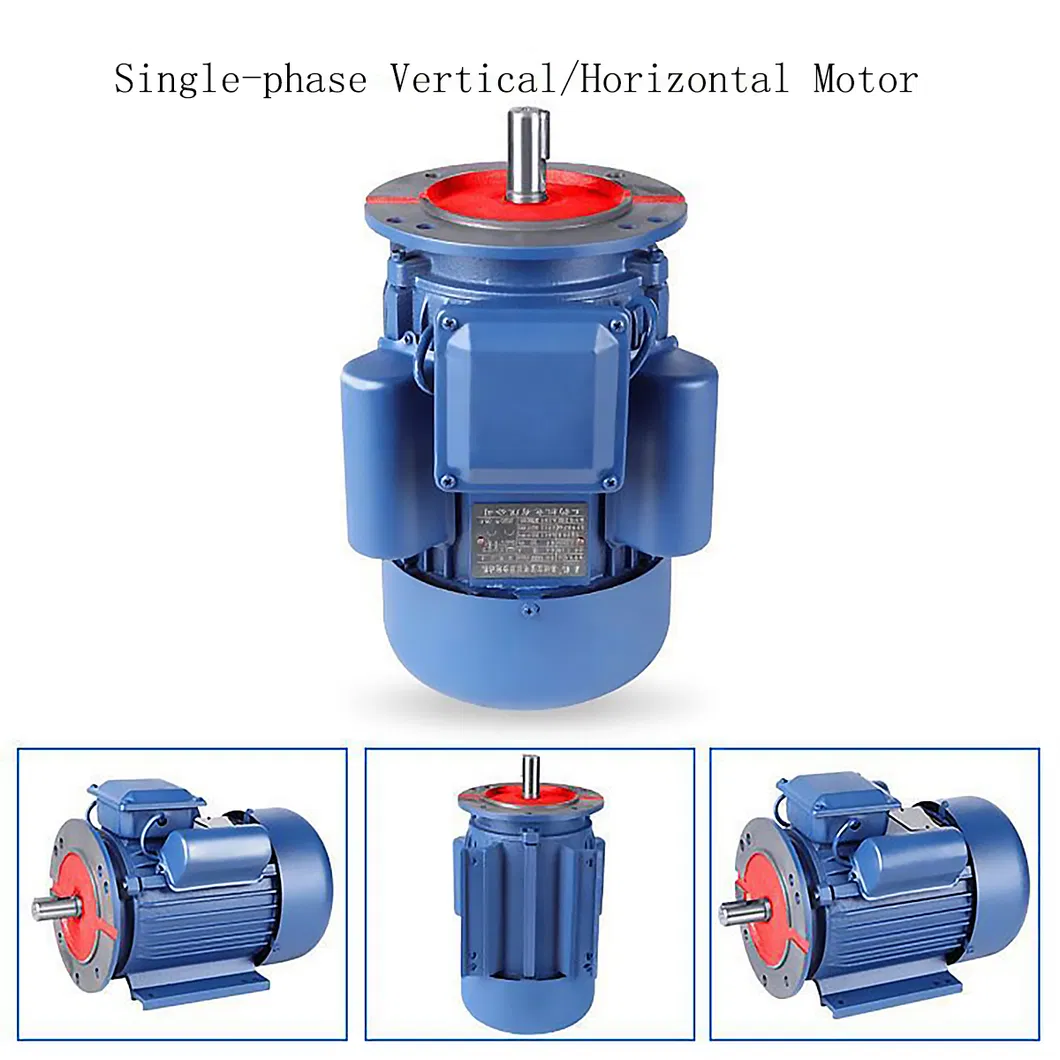 Capacitor Start and Run Premium High Efficiency Single Phase Induction AC Electric Asynchronous Motor