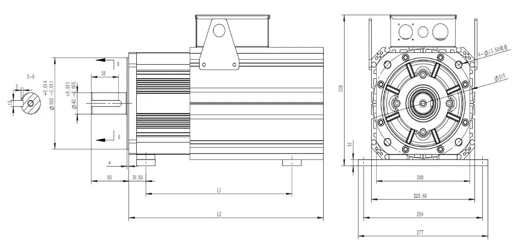 China Famous Brand Oulu 6.7kw Servo Motor 1500 Rpm Servo Motor