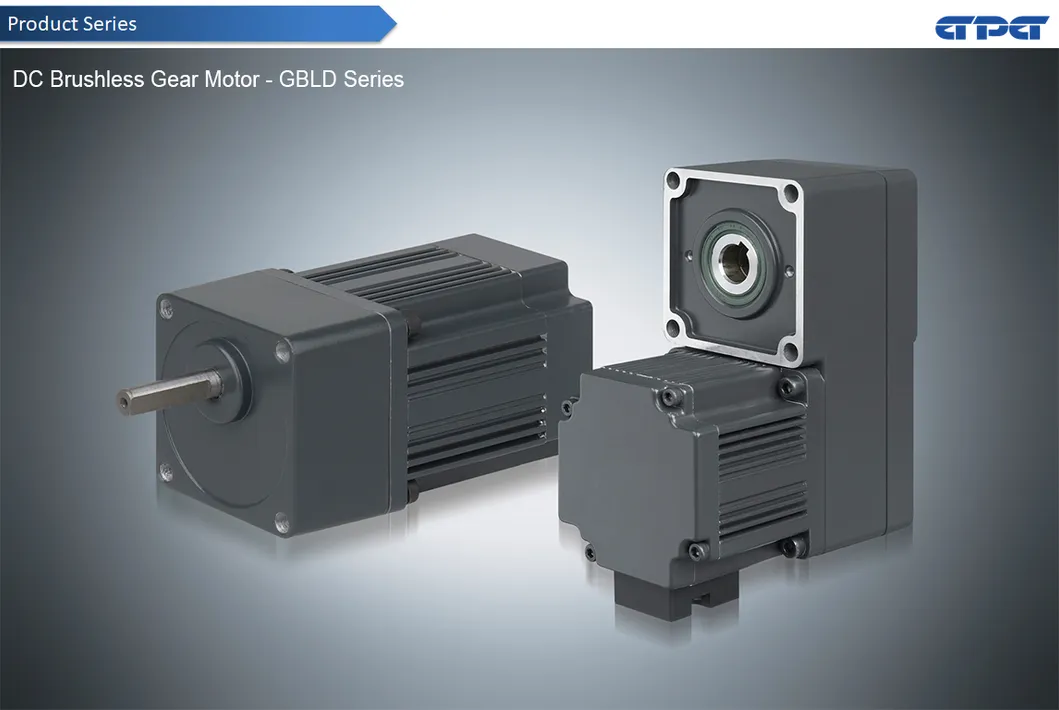 DC Brushless Gear Motor 60mm 25W 24V Ratio 100