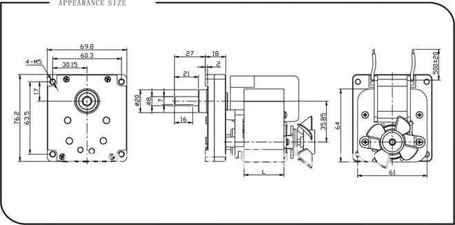 DC Electric Motor for Small Home Applications