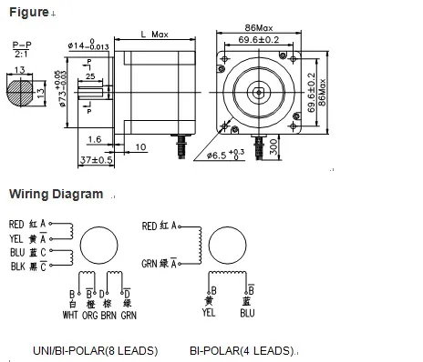 DC Motor Brushless DC Motor Brushless Motor Electric Motor Brushed Motor PMDC Motor BLDC Motor NEMA34 1.8&deg; 86HS2a126-508 Stepping Motor Stepper Motor