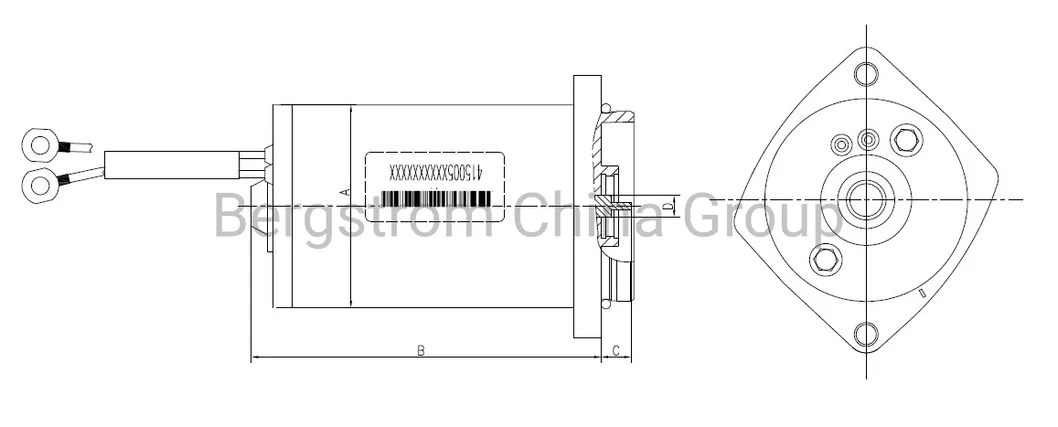 Electric motor dc motor actuator motor 12V DC 350W for Oil Pump BZY65 -0101