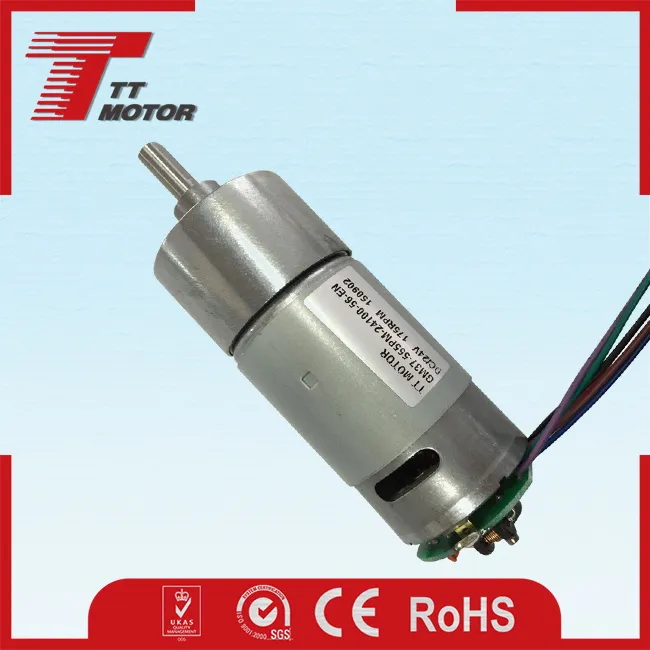 GM37-555PM DC Gear Motors with Encoders Low noise