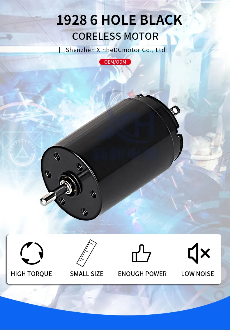 Good Quality Permanent Magnet High Power Electric Tattoo Motors Micro Mini 19*28mm 12V Coreless/Hollow Cup Motor DC Motor with Brushed/Brush/Brushes