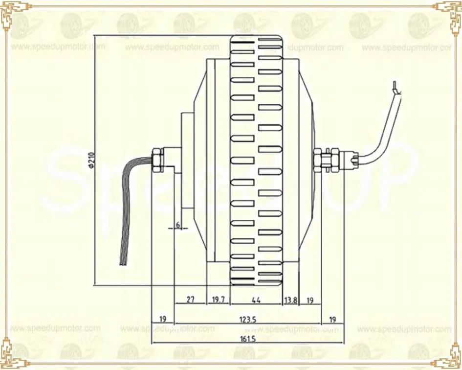 High Torque Low Speed Wheel Hub Motor with Gearbox 24V 36V 48V 30nm 40nm