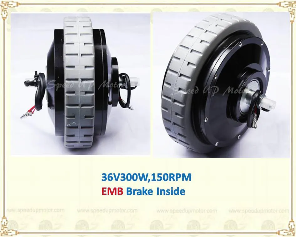 High Torque Low Speed Wheel Hub Motor with Gearbox 24V 36V 48V 30nm 40nm