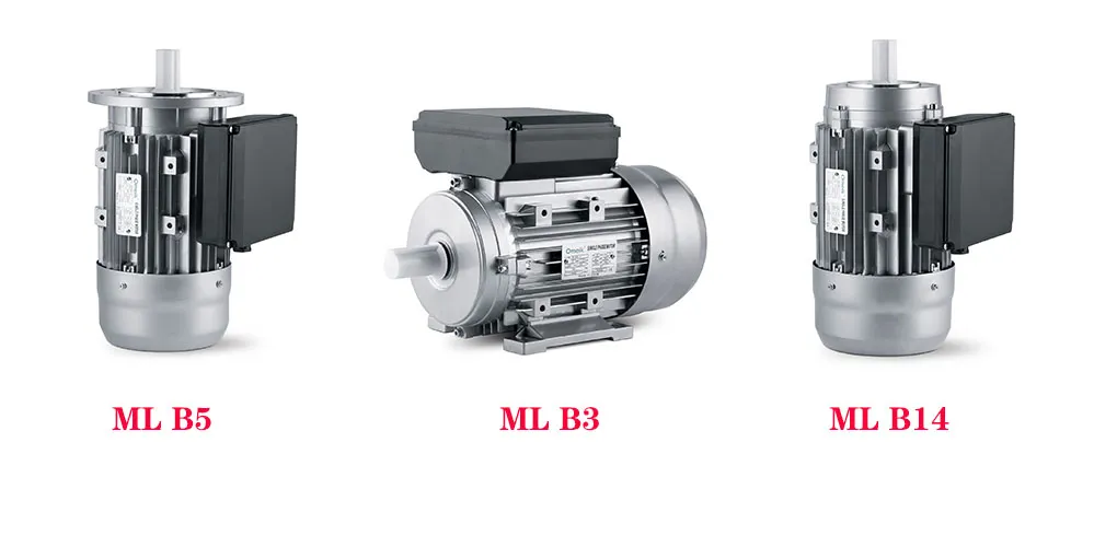 Hot Sale B3 B14 B5 B34 B35 Ml Single-Phase Asynchronous Motor 1.5HP