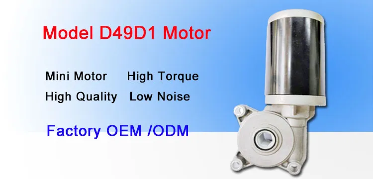 Hot Sale Small Worm Geared DC Motor 12V 24V with Gear Ratio 28: 1