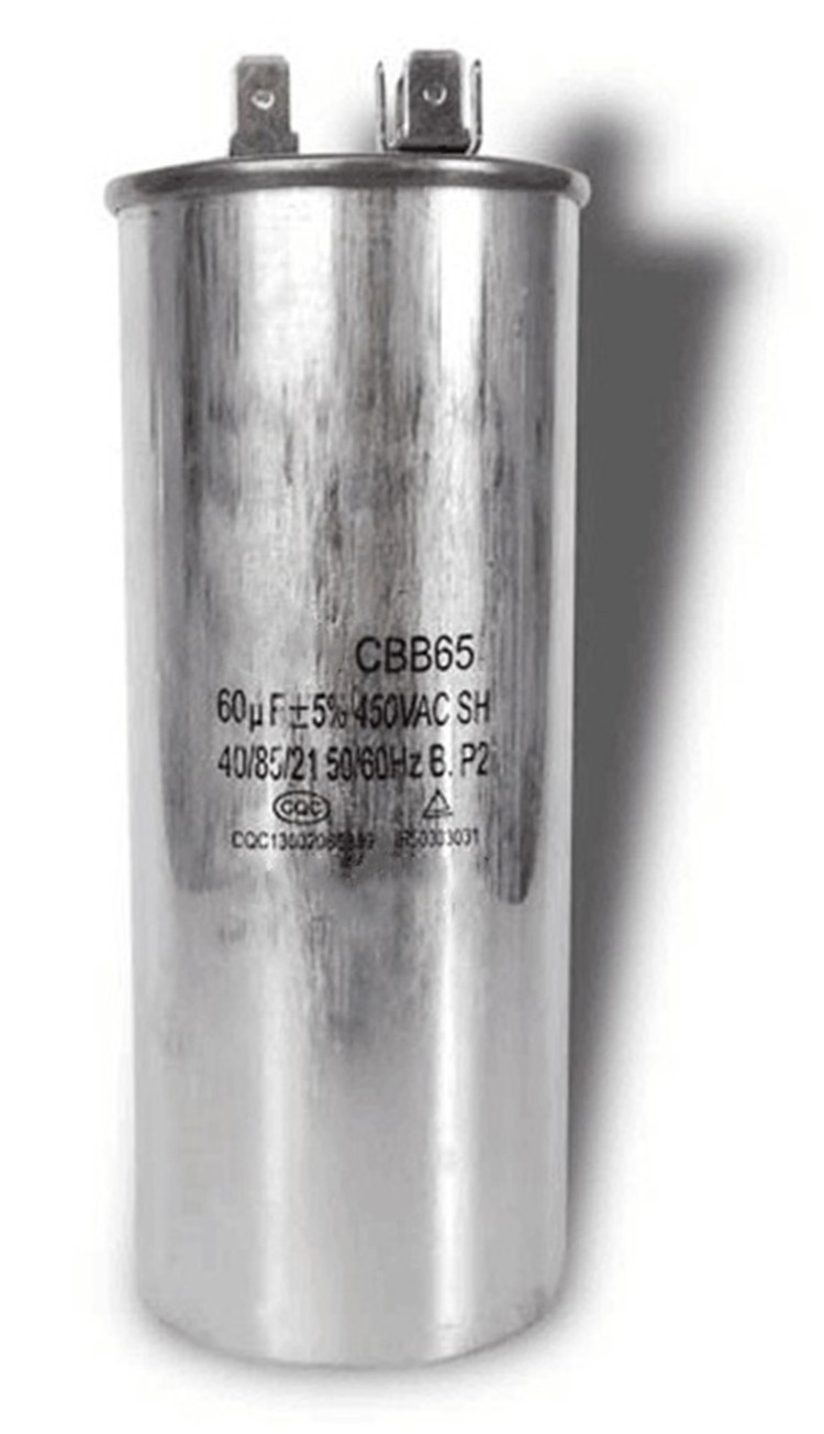 HVAC Parts Cbb65 AC Motor Aluminum Capacitors 450VAC 50/60Hz AC Capacitor