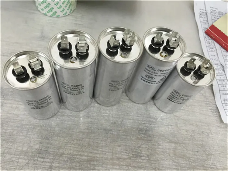 HVAC Parts Cbb65 AC Motor Aluminum Capacitors 450VAC 50/60Hz AC Capacitor