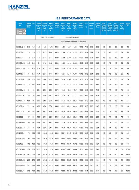 Ie2 55kw 960rpm 3 Phase AC Squirrel Cage Induction Electric Motor for Water Pump, Air Compressor