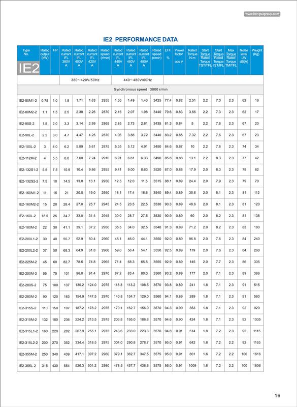 Ie2 55kw 960rpm 3 Phase AC Squirrel Cage Induction Electric Motor for Water Pump, Air Compressor