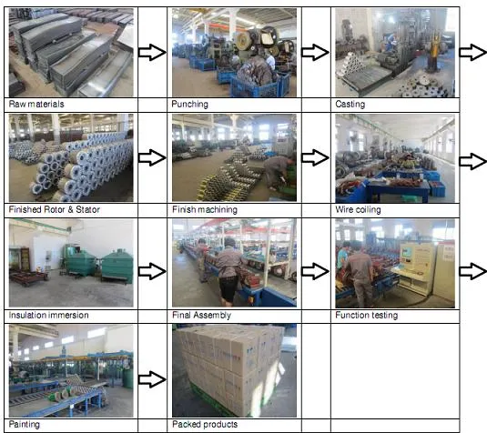 Ie3 1.5kw 960rpm Three Phase AC Asynchronous Squirrel Cage Electric Motor for Water Pump, Air Compressor