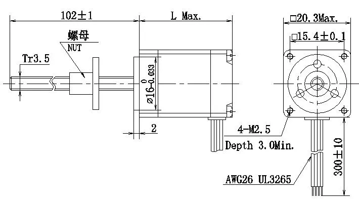 Industrial Lead Screw 2 Phase NEMA 8 Electric Linear Stepper Motor, CNC Servo Motor, DC Motor for Medical Machine