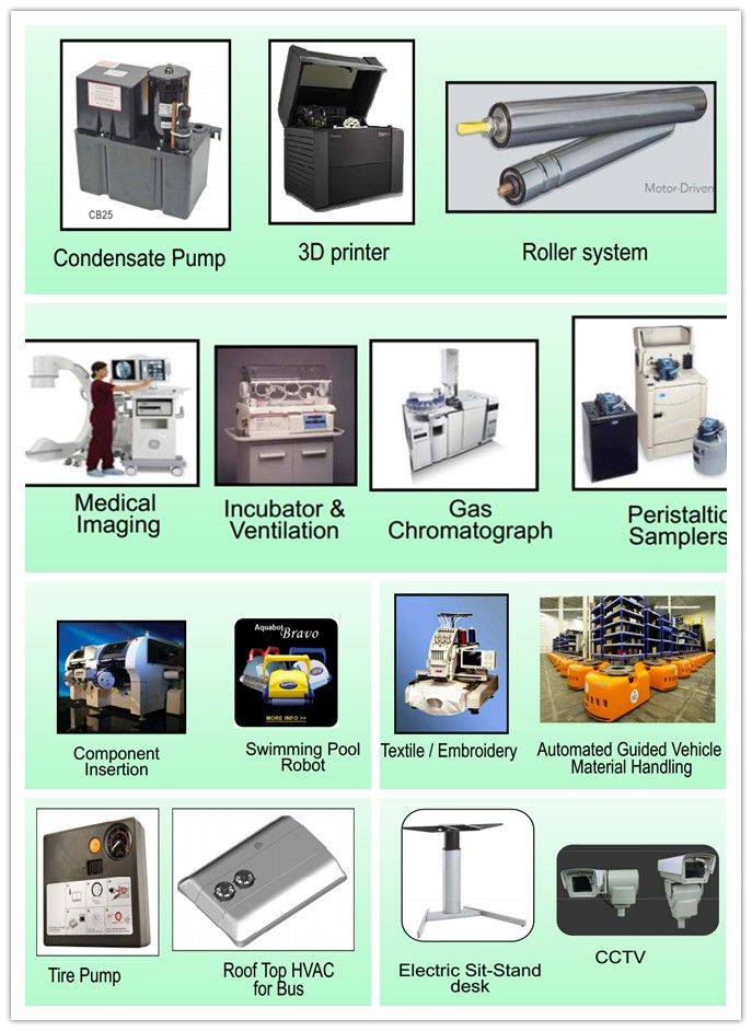 Low Current 24V DC Geared Motor Electric with Rated Torque 8 Nm