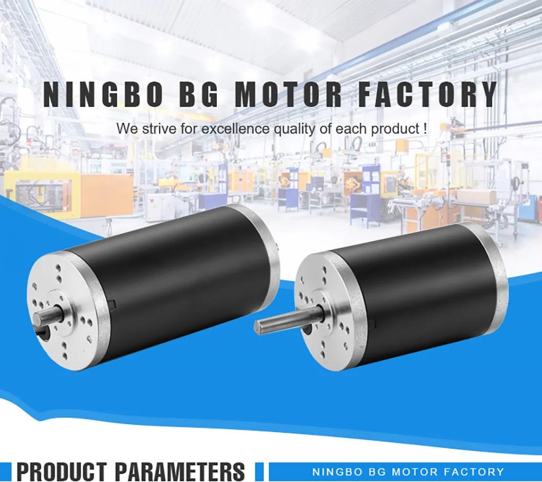 Low Noise 72V 52W 126W 63mm Brush Planetary DC Motor for Cutting Machine