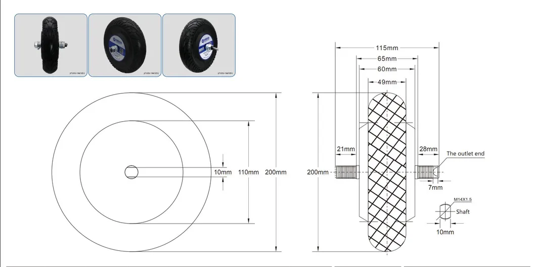 Low Speed High Stability 8inch 48V 350W 5n. M 17A 400rpm 100kg Load 1024 Wire Encoder Brushless Wheel Servo Hub Motor for Robot