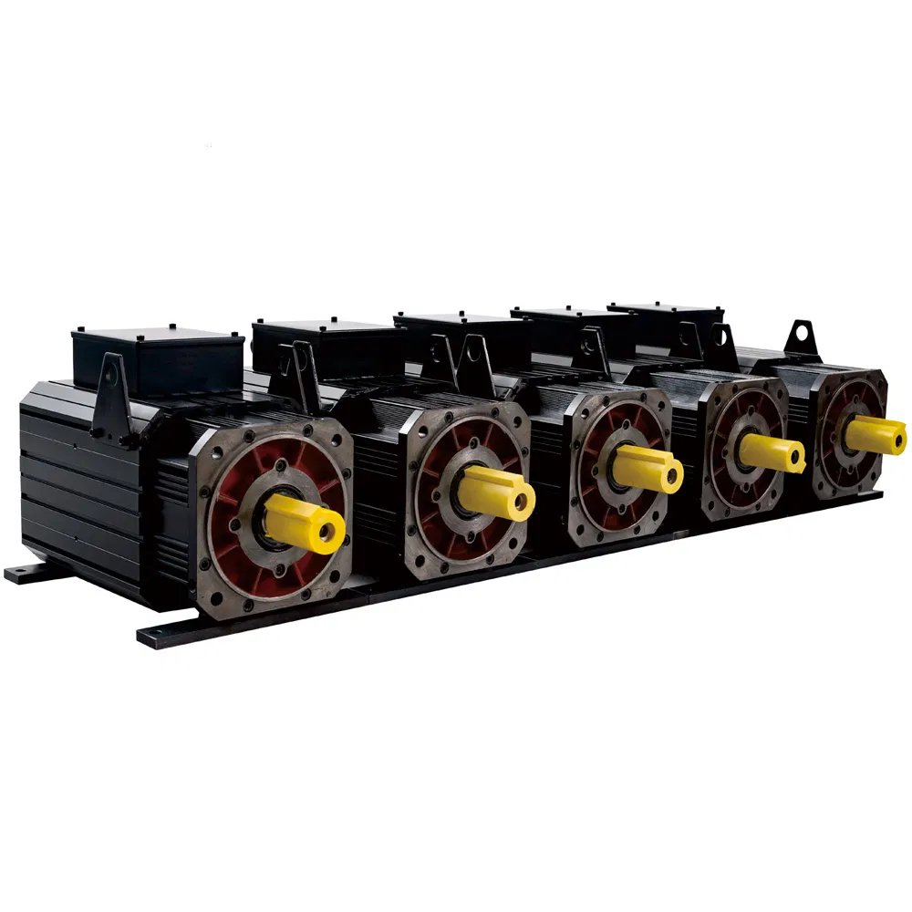 Modbus Ethercat Canopen, 180mm 6.7kw 1500rpm 3-Phase AC Servo Motor and Servo Drive