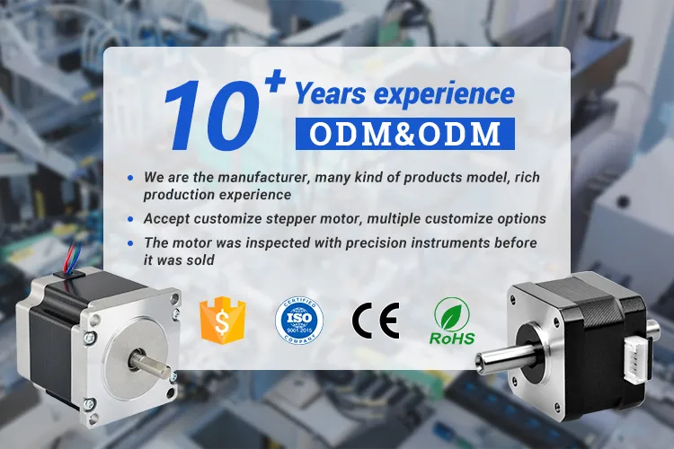 NEMA17 1.8degree Flat Shaft 3D Printer Stepper Motor (42SHD0003-24B)