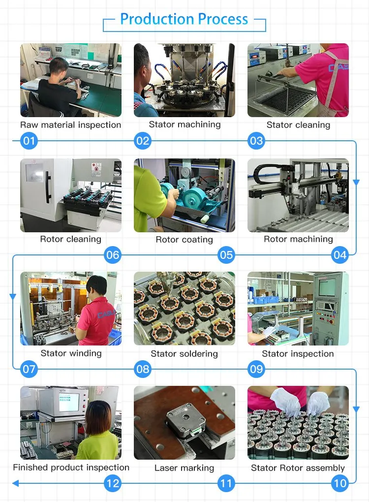 NEMA17 1.8degree Flat Shaft 3D Printer Stepper Motor (42SHD0003-24B)