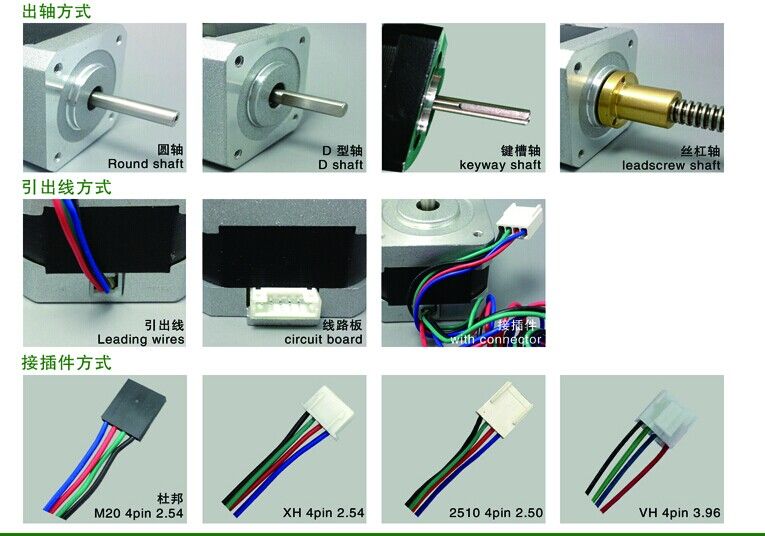 NEMA23 High Torque Round Hb Stepper Motor for 3D Printer