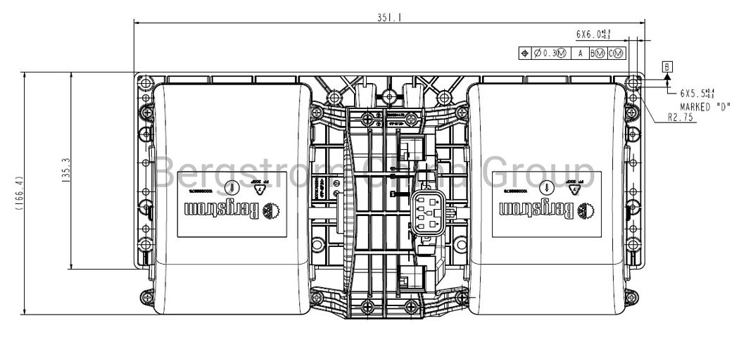 NEV Bus Off-highway vehicle Blower Fan BLDC up to 600W brushless electric motor and gearless DC motor D2304-8C -0501