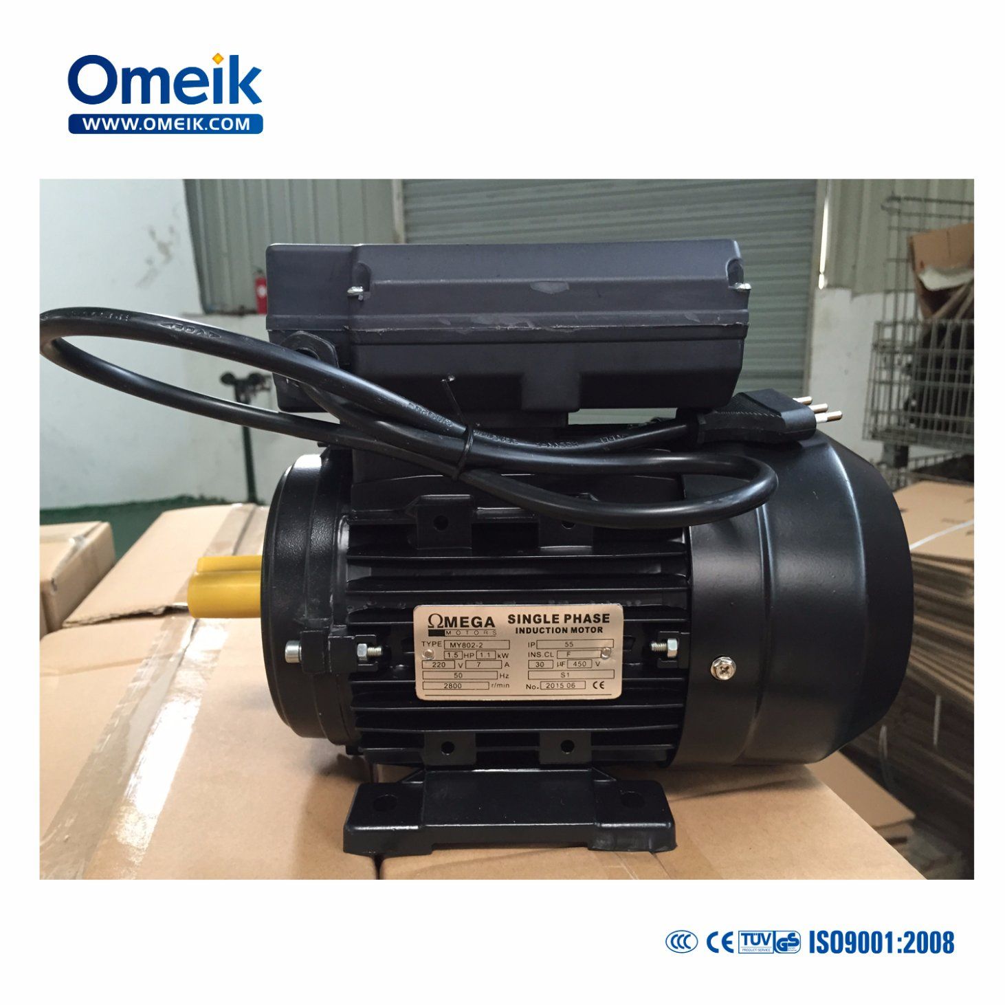 Omeik 1.5HP Single Phase AC Motor