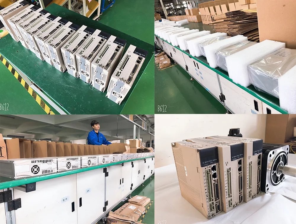 Oulu AC Absolut Encoder Servo Motor and Drive 0.4kw 80mm 1.27nm